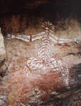 Felsmalereien der Ureinwohner Australiens, der Aborigines