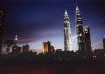 nächtliche Skyline von Kuala Lumpur
