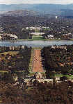 Blick auf das Parlamentsviertel in Canberra