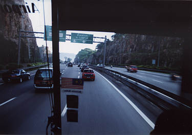 Foto aus dem Bus nach KL